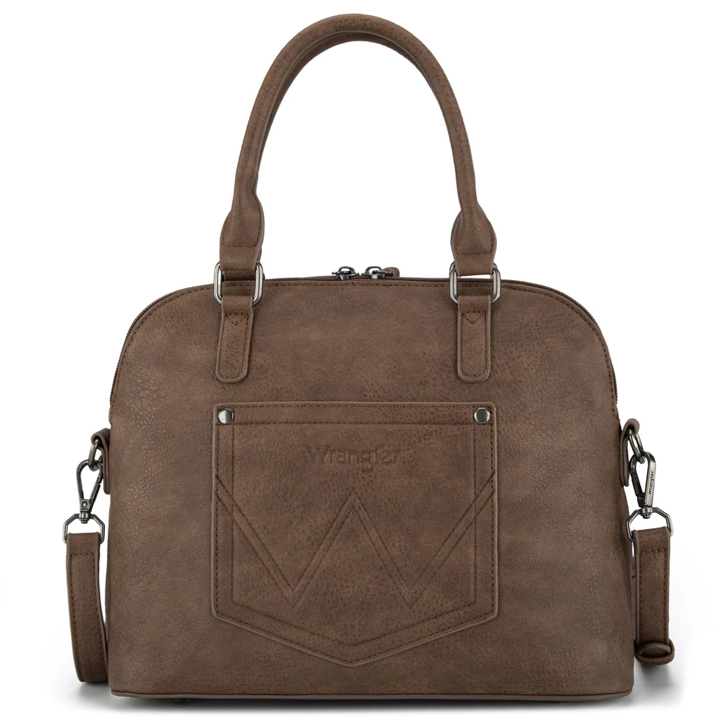 Barrel Satchel Wrangler Purse Coffee