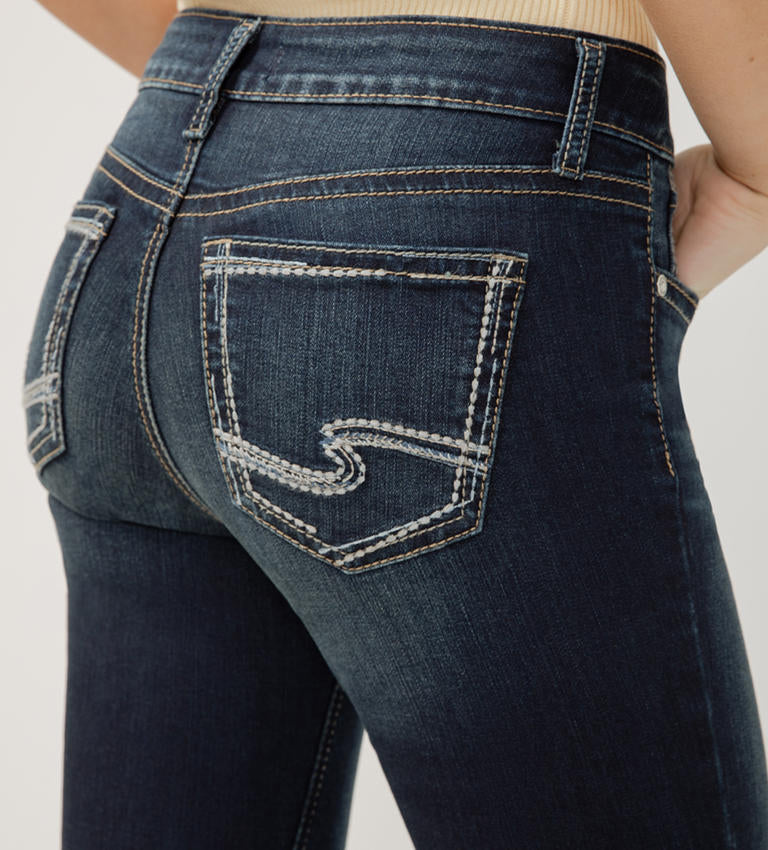 Suki Silver Jeans Mid-Straight