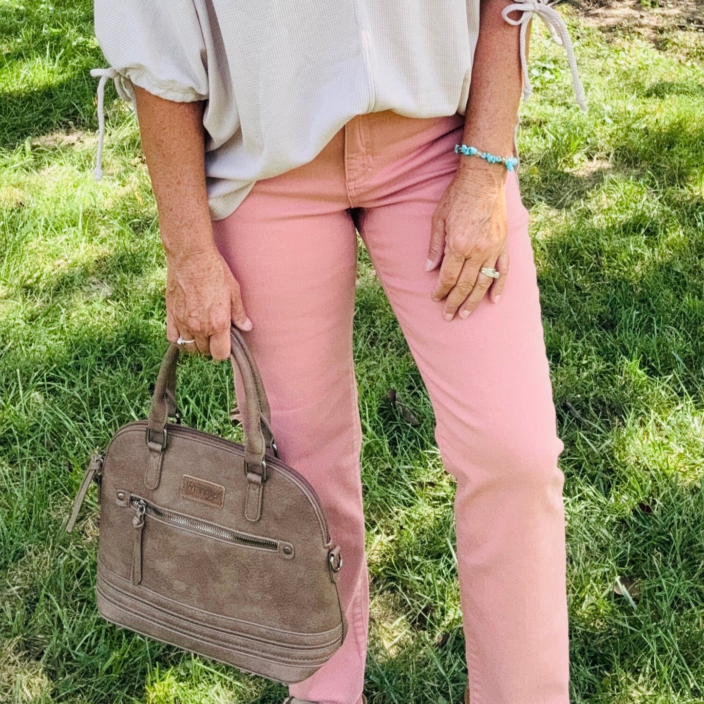 Barrel Satchel Wrangler Purse Coffee