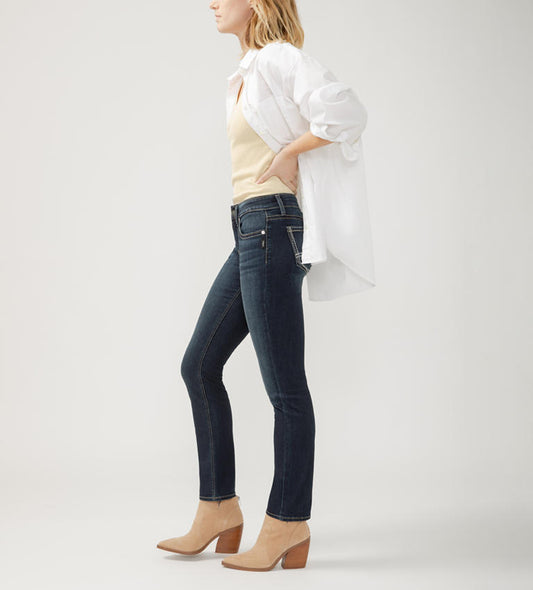 Suki Silver Jeans Mid-Straight