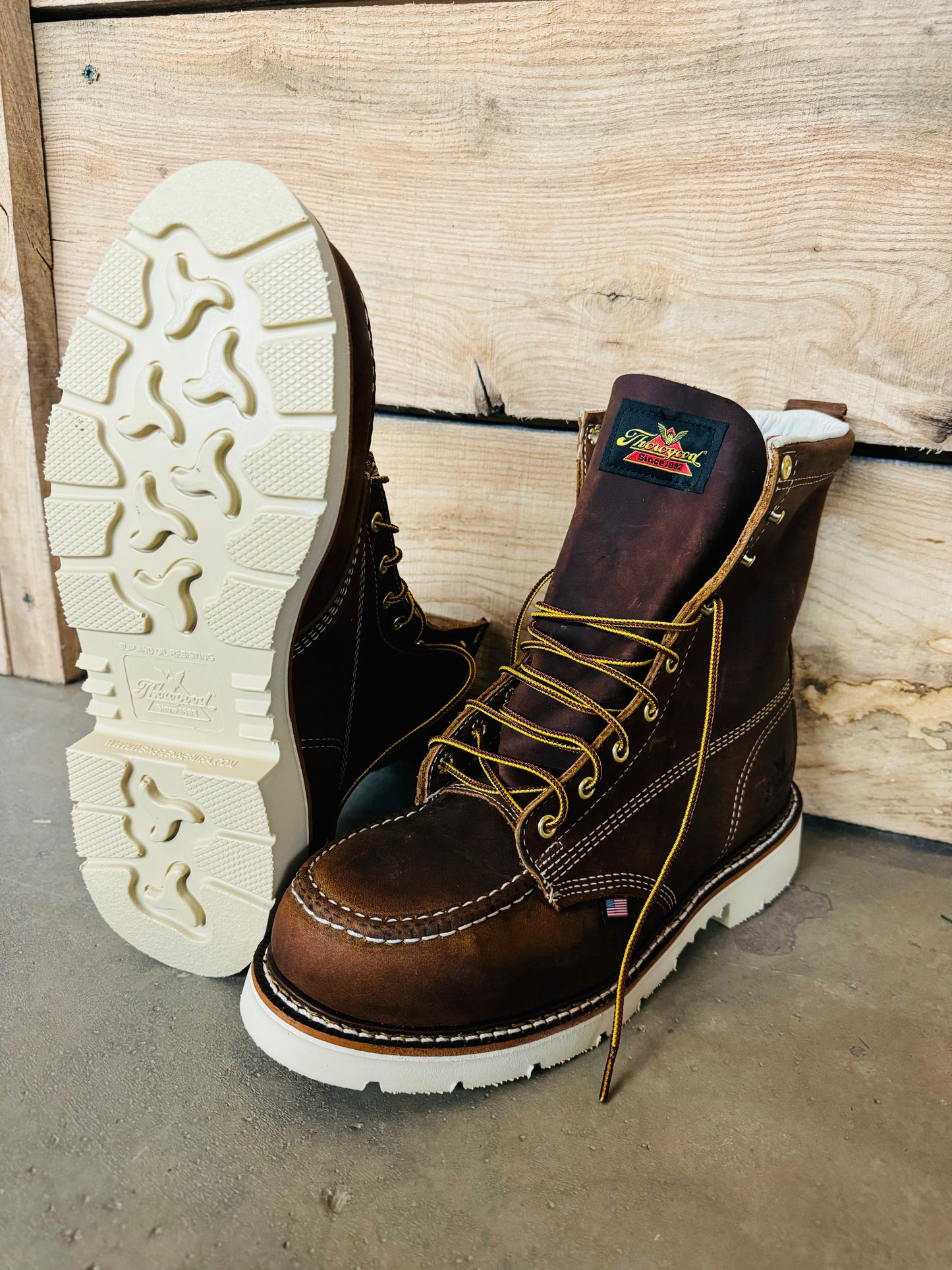 804-4378 Thorogood 8" Steel Toe Work Boot (U.S.A.)