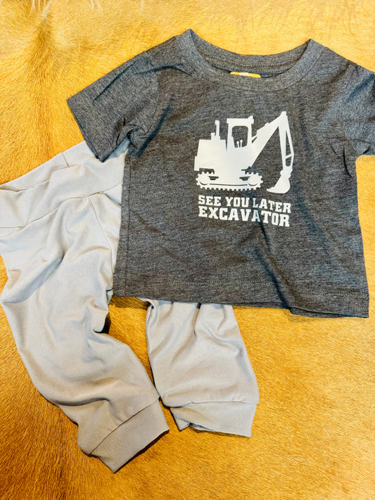 See You Later Excavator Tee