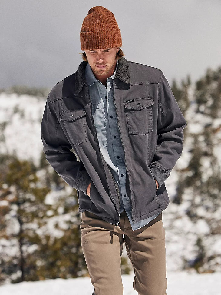 Sherpa lined top workwear jacket