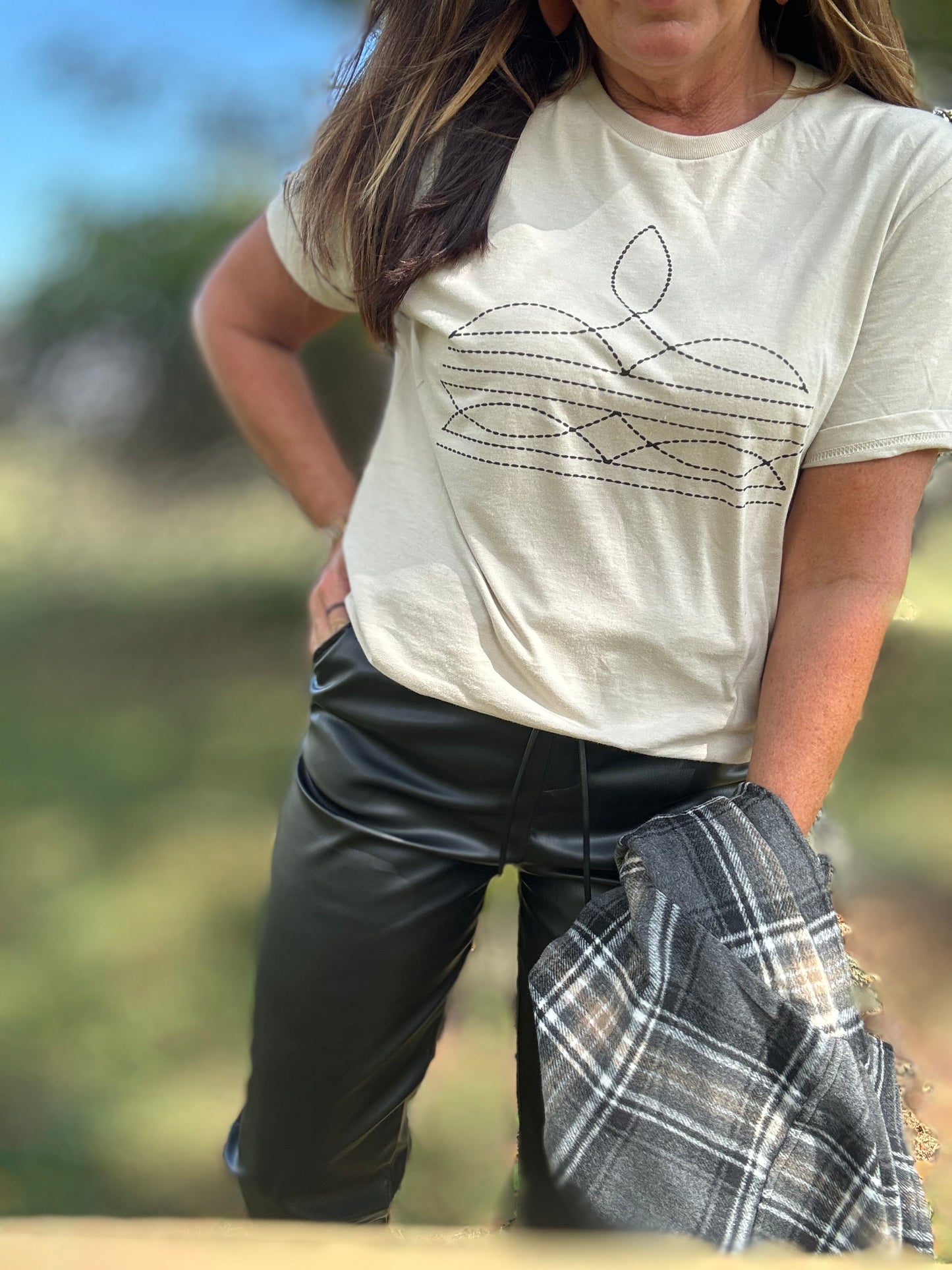 Sassy Leather Joggers