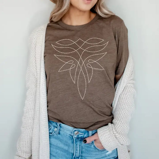 Cowgirl Bootstitch Tee