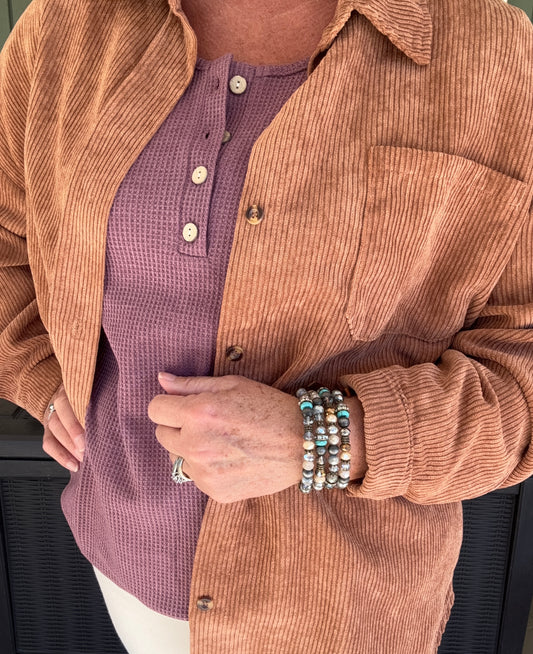 Oversized Corduroy Shacket