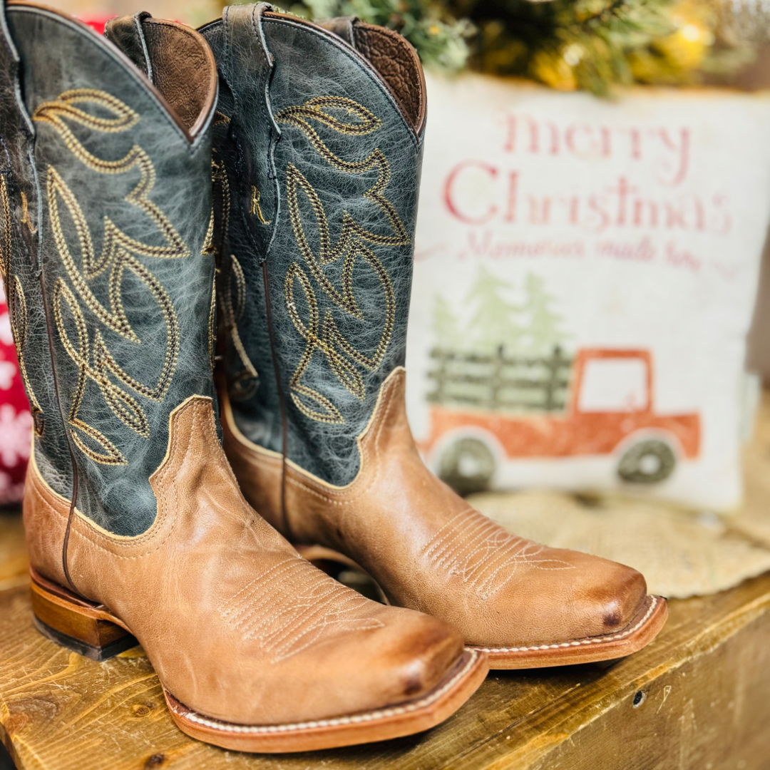 RM307 SANDY REBA A Classic Square Toe Western Casual or Dress Boot Burdge Boots