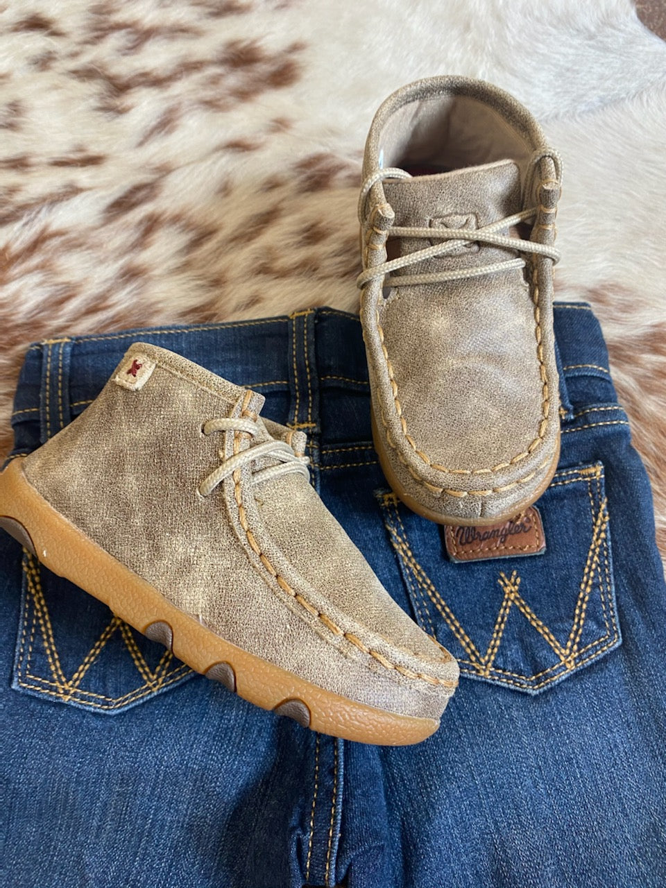 ICA0005 Dusty Chukka Driving Moc Infant driving moc styles to match the whole family