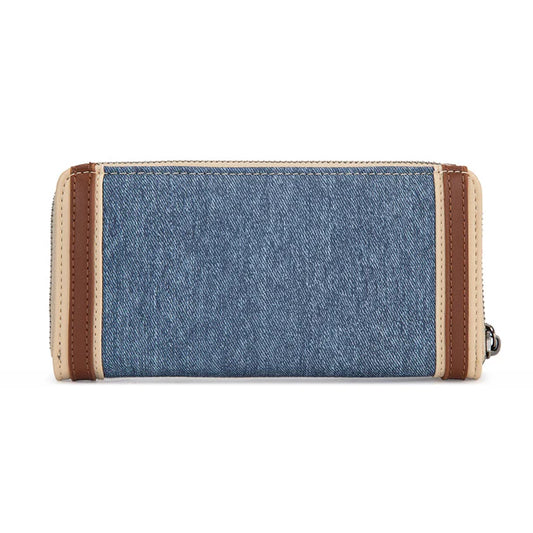 Wrangler Western Chevron W Stitch Wallet - Jean