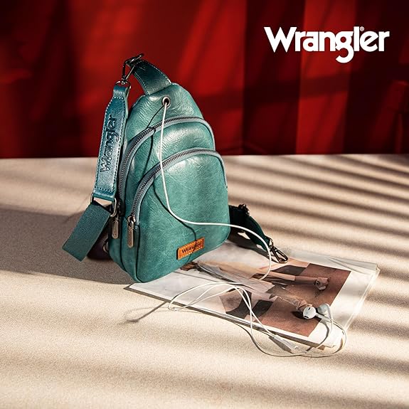 Wrangler Dual Zipper Crossbody/Sling Bag