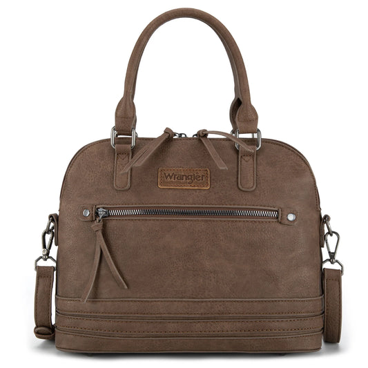 Barrel Satchel Wrangler Purse Coffee