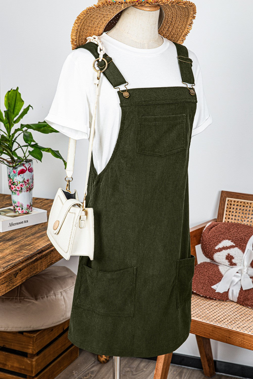 white christmas dresses Forest Green Flutter Sleeve Mini Dress - Casual Dresses