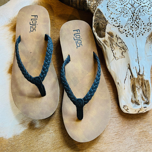 171 SKY ~ BLK/TAN FLOJOS