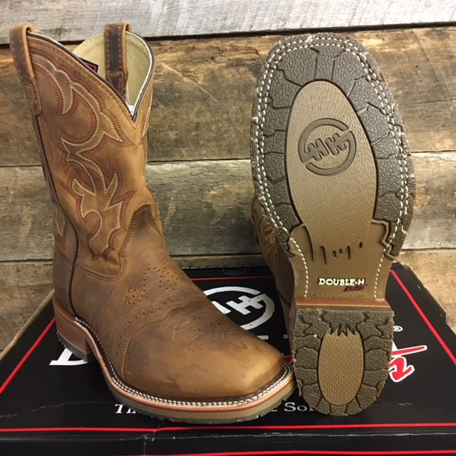 Double H DH3560 Jase. Our Most Popular Western Boot ... Makes a Great Dress Boot or Soft Toe Work Boot 11