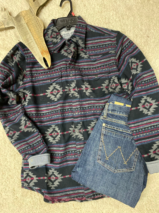 MVR540M Mens Wrangler Snap