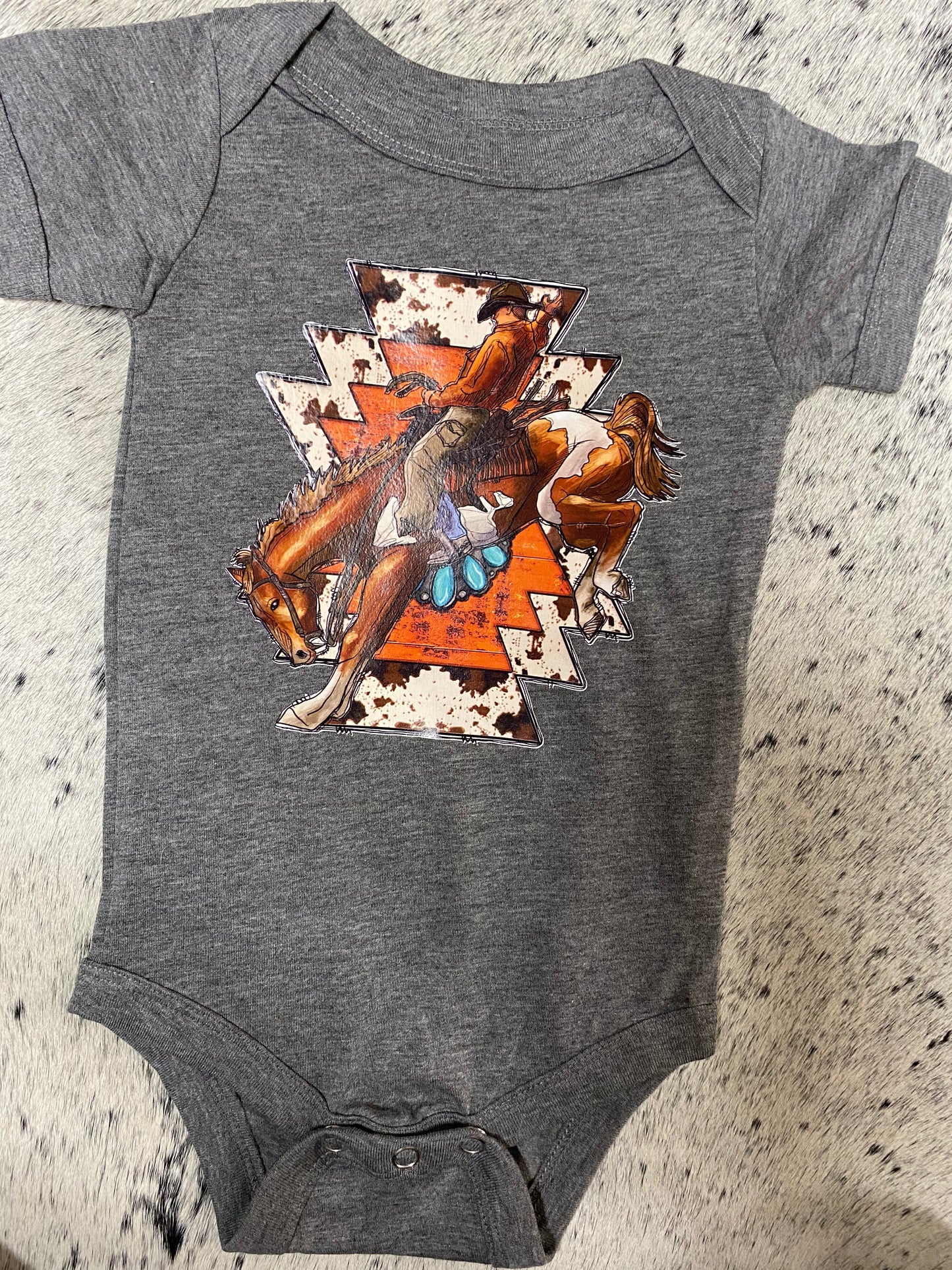 Infant Bronc Riding Cowboy Onesie