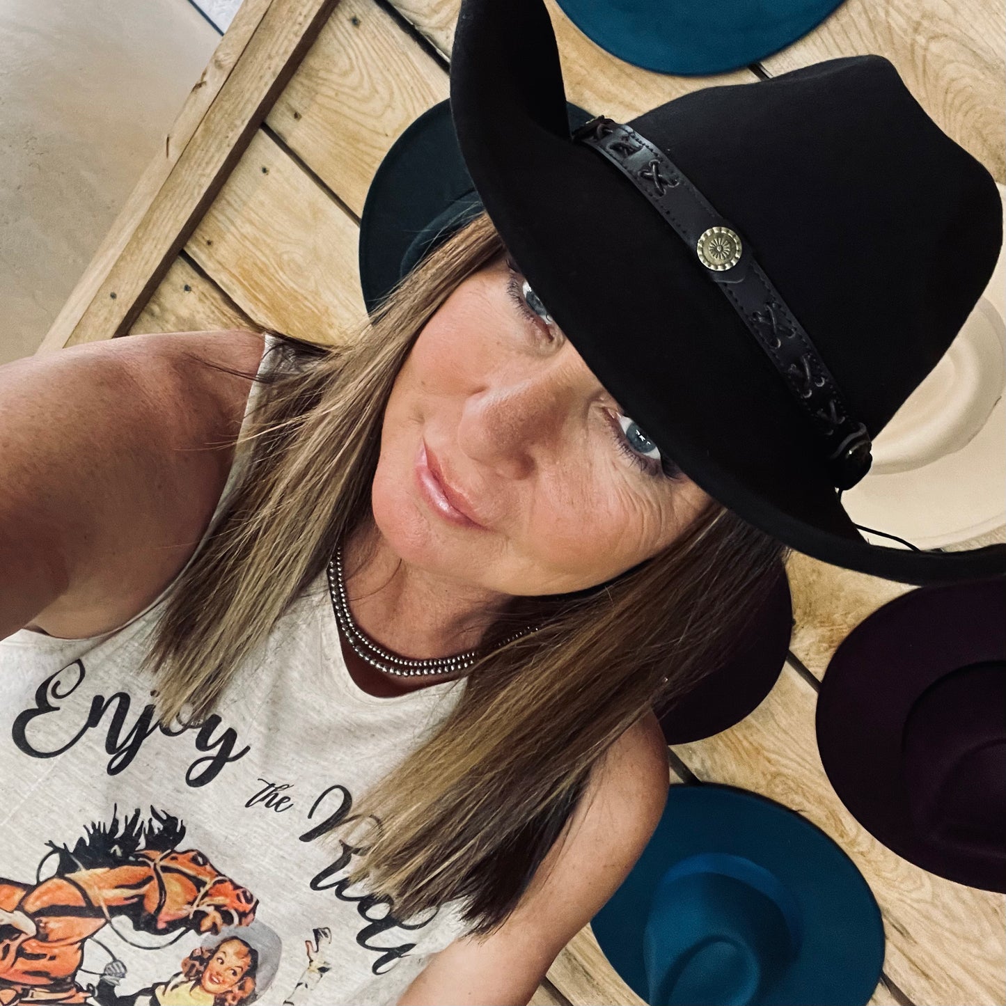 Black Dakota Crushable Hat