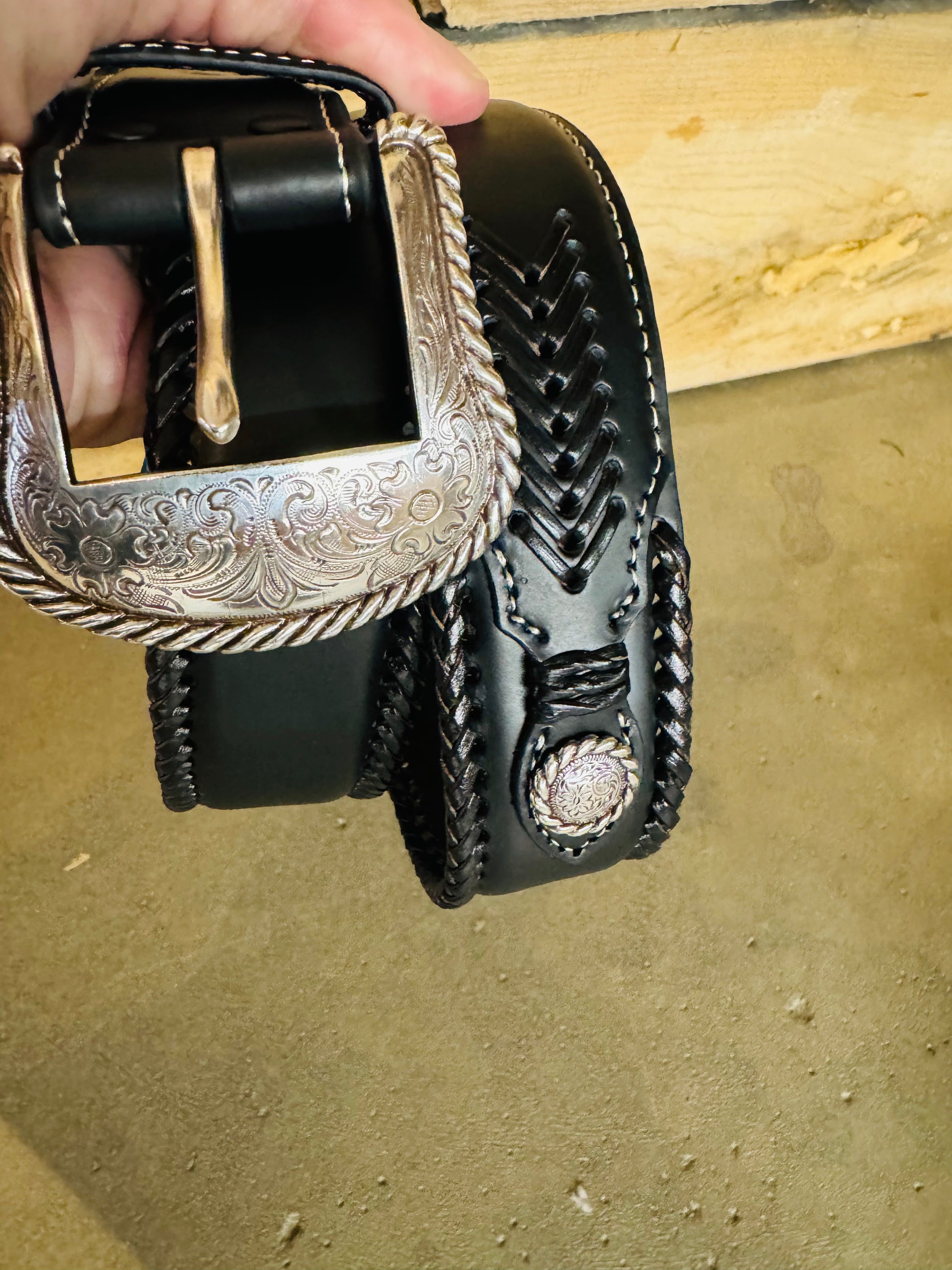 The Black Cowboy Belt N2475601 – Burdge Boots
