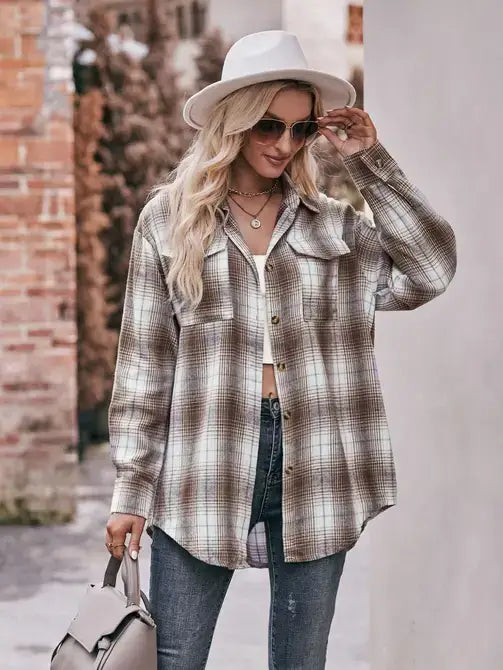 Coffee Button Down
