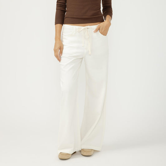 Cream Beach Pants