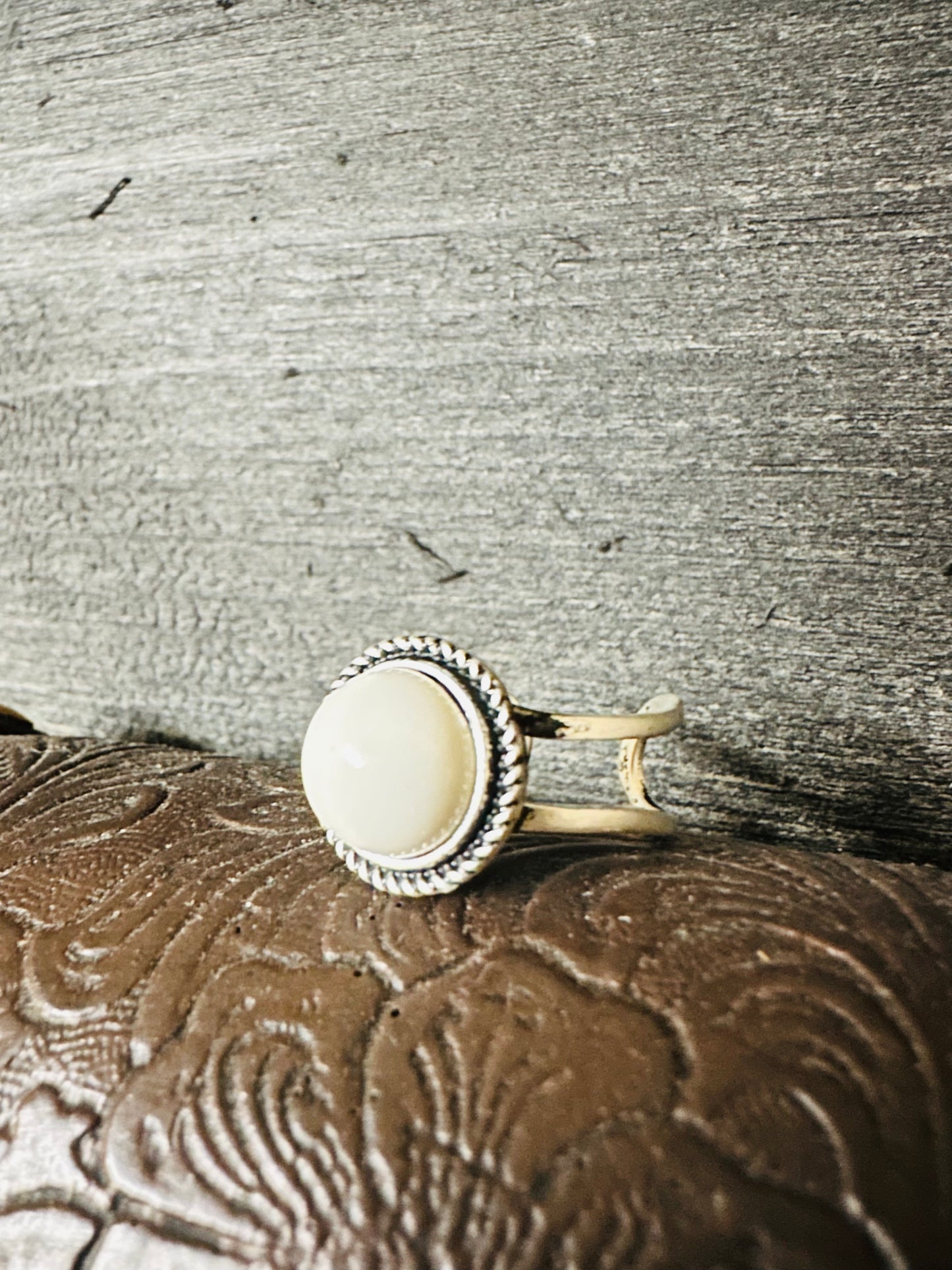 White 2025 aztec ring