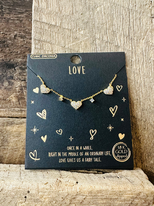 love and stars necklace