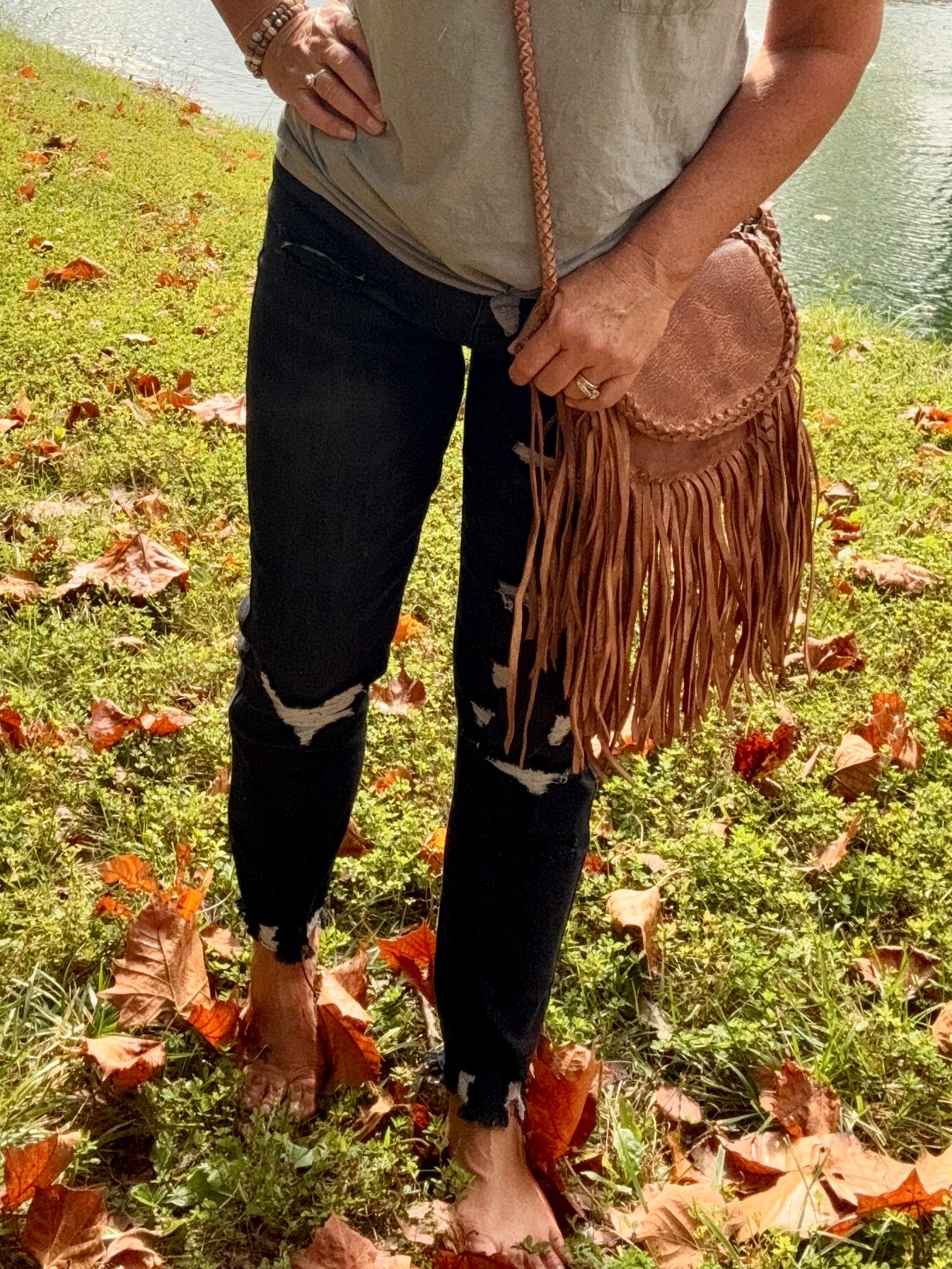 NFR Vegas Crossbody Fringe