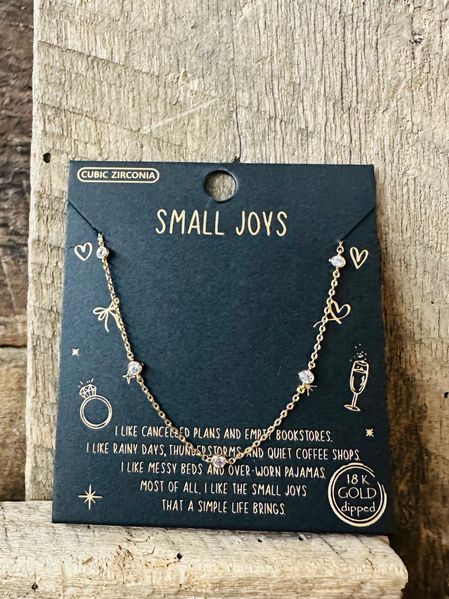 gold small joys necklace