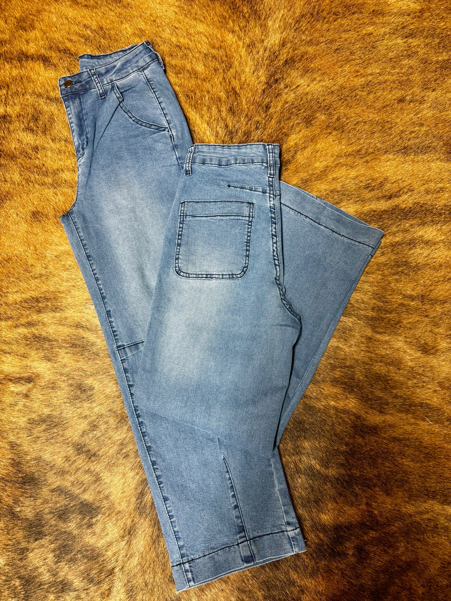 Casual Cropped Denim