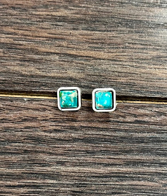 Diamond Gemstone Studs