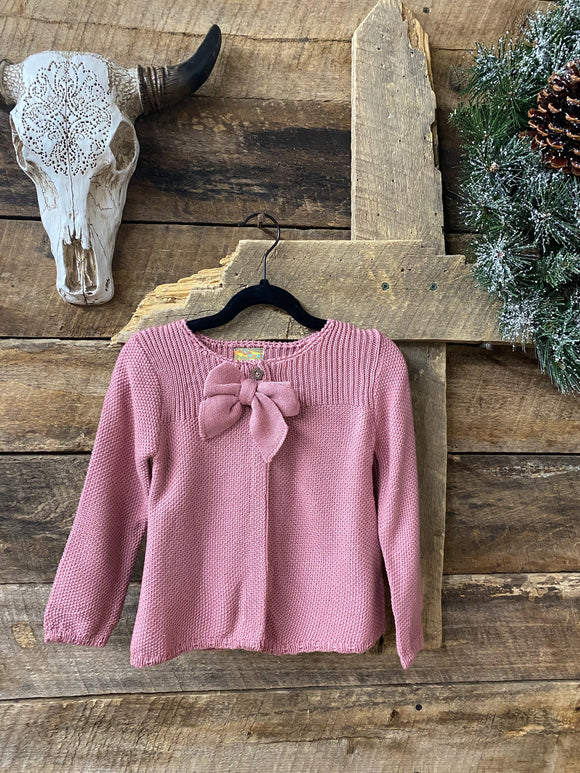 Magenta Bow Sweater