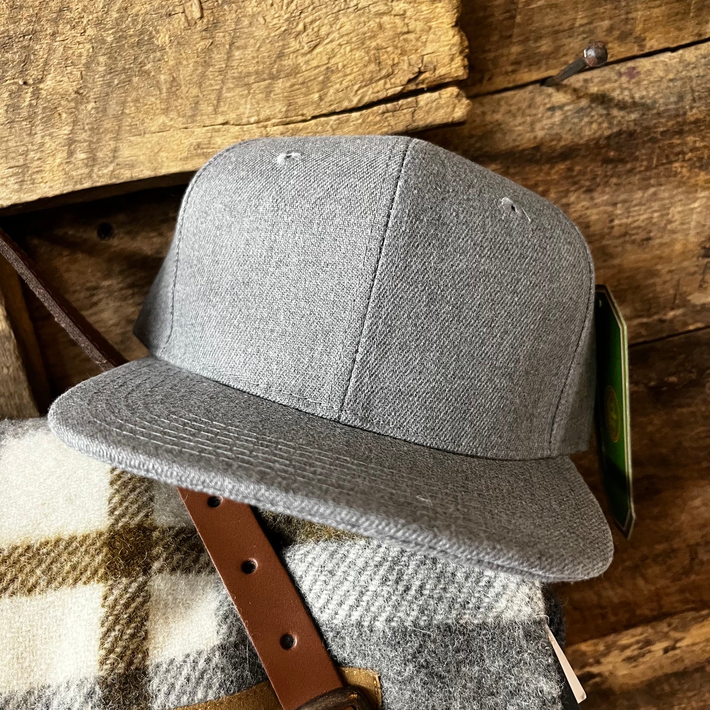 6707 ~ Youth Solid Charcoal Cap